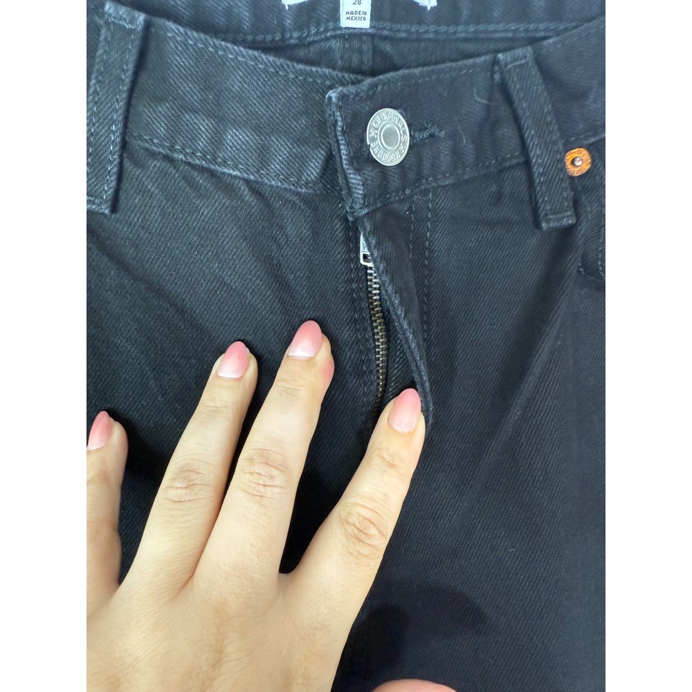 NEW RE/DONE Flare Jeans Women's 28 High Rise Black Denim Stretch Y2K‎ Retro - Picture 11 of 11
